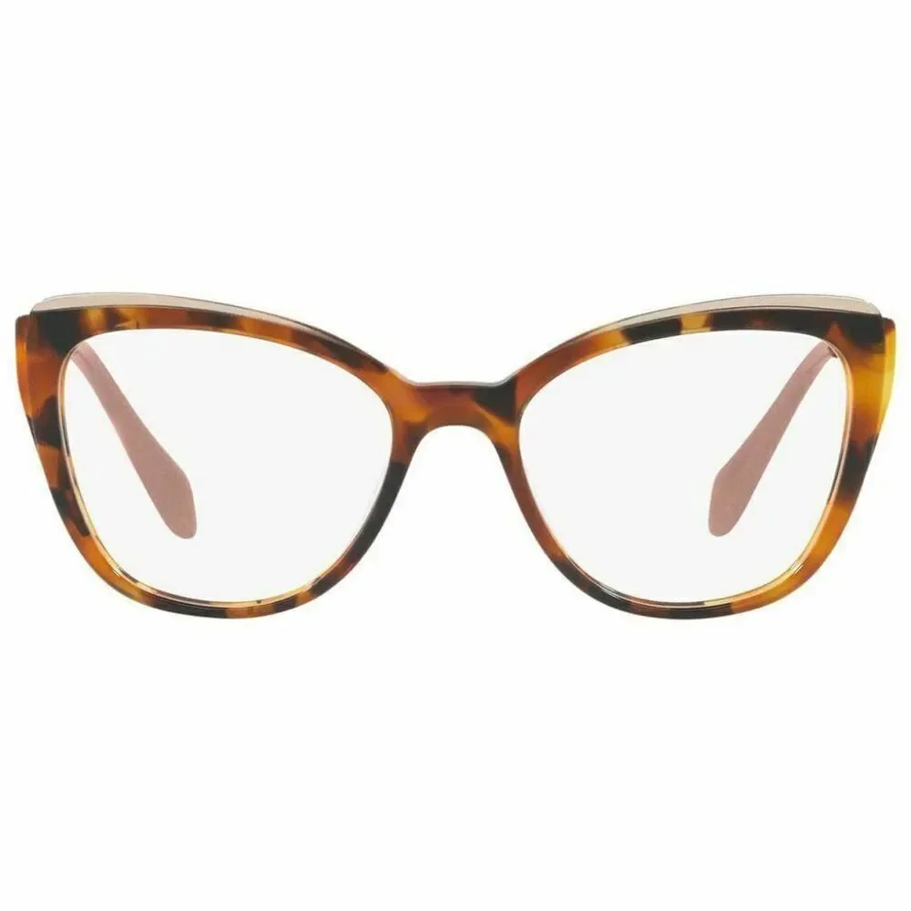 Miu Miu Cat Eye Eyeglasses Havana W/Demo Lens